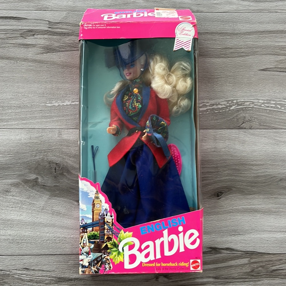 Barbie Doll 1991 English Special Edition Horseback Riding Pink